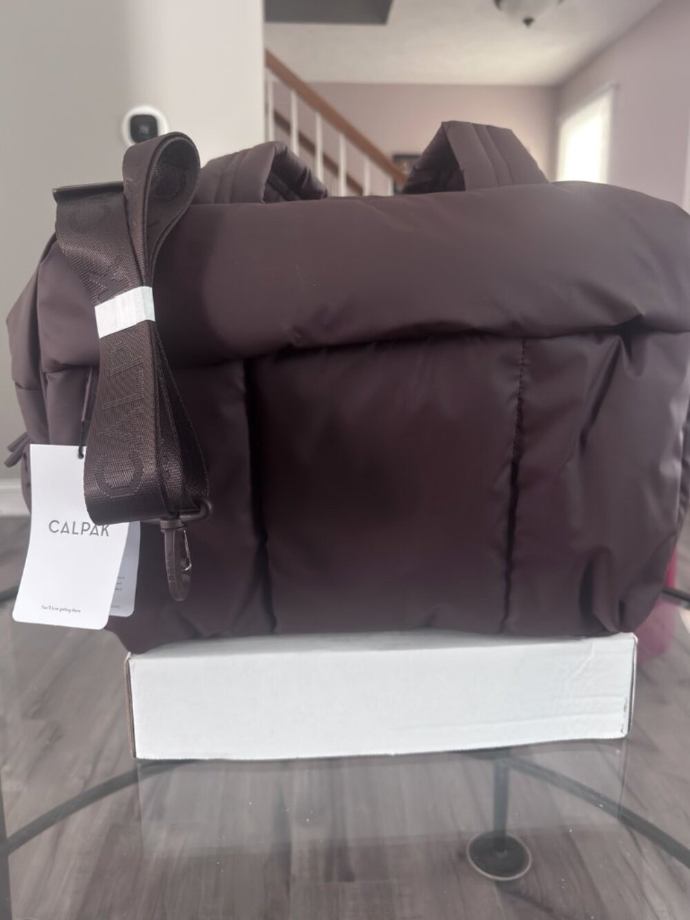 NWT CALPAK Luka Duffel Walnut Weekender Travel Gym Bag Shoe Compartment - Picture 2 of 13